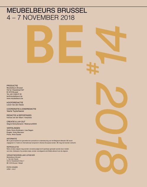 BE Magazine 2018 NL