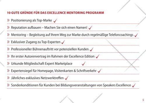 Mentoring Programm Broschüre 2018 