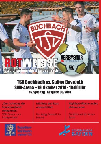 Stadionzeitung TSV Buchbach - SpVgg Oberfranken Bayreuth