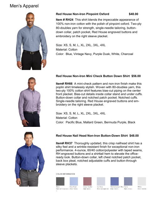 Red House Mens Mini-Check Non-Iron Button-Down Shirt