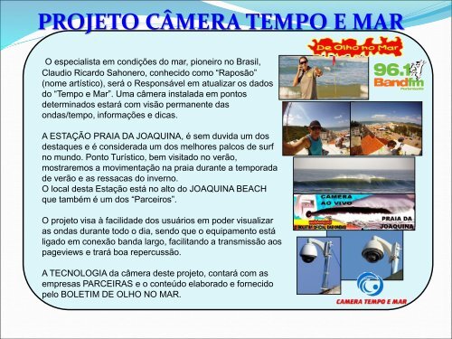 Projeto Câmera Tempo &amp; Mar
