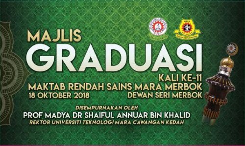 buku program graduasi MRSM Merbok 2018