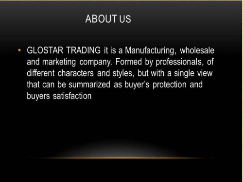 Glostar Trading