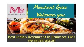 Merchant Spice | Best Indian Restaurant in Braintree Essex CM7