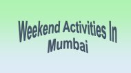 Weekend Activities In Mumbai