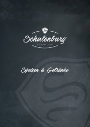 Speisekarte Schulenburg 2018