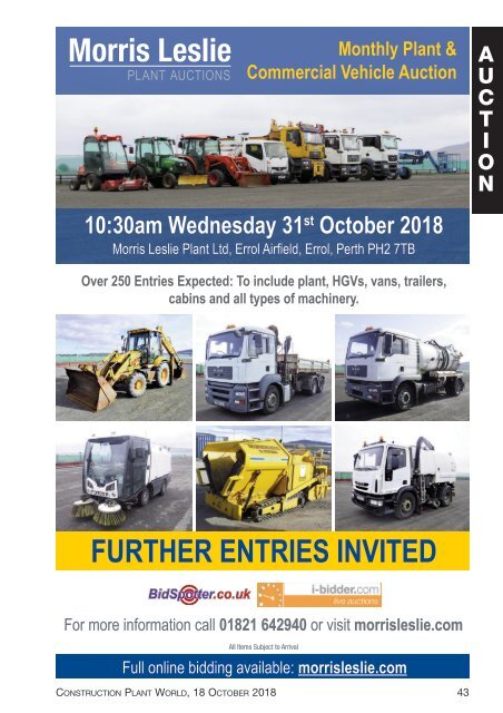 Construction Plant World 18th October 2018