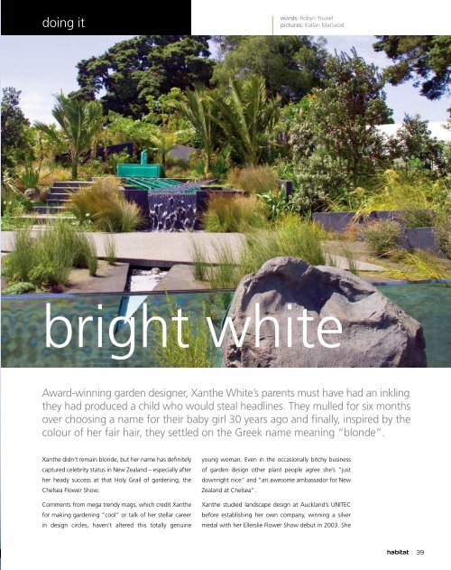 Resene Habitat Magazine Issue 6 Xanthe White