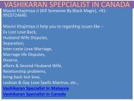 vashikaran specialist in canada