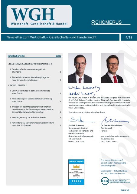 Wirtschaft, Gesellschaft & Handel 4/18