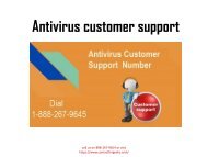 Antivirus customer support