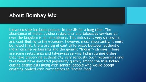 Bombay Mix | Indian Restaurant near Stoke Newington