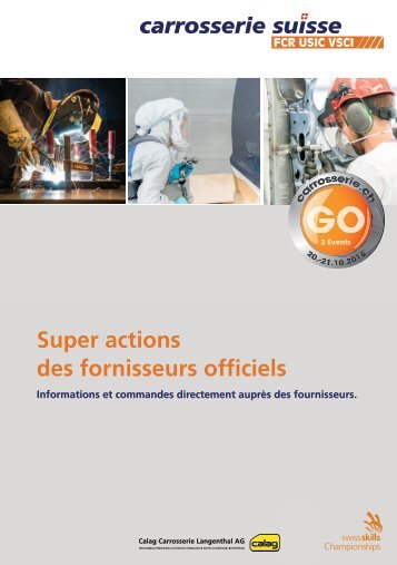 Action des fornisseurs officiells - Branchenevent 2018