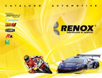 Catalogo prodotti automotive Renox 2018