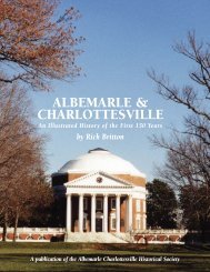 Albemarle & Charlottesville: An Illustrated History of the First 150 Years