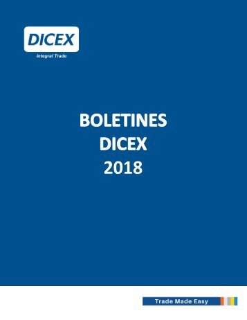 Boletines DICEX 2018.