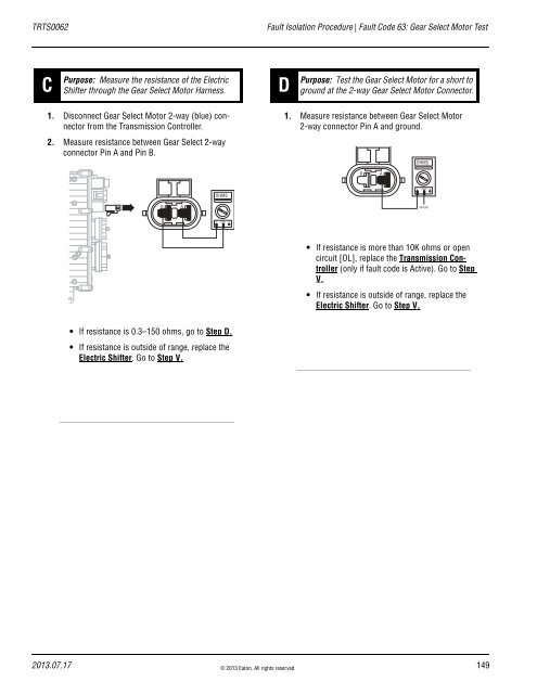 Fault Code 63: Gear Selec