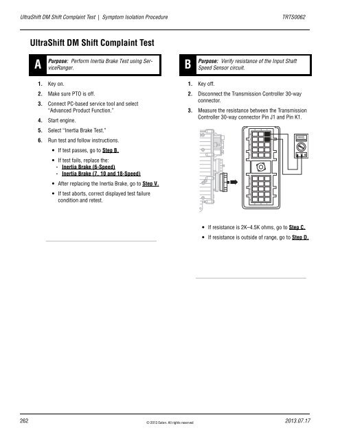 Eaton Ultrashift Gen 2 Troubleshooting