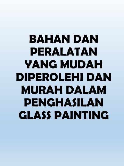 penulisan ilmiah buku glass painting