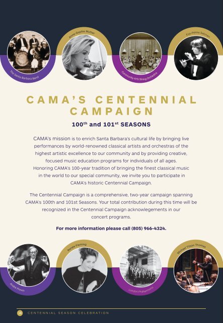 October 28, 2018—LA Phil—CAMA's Centennial Season—Opening Night—International Series at The Granada Theatre, Santa Barbara