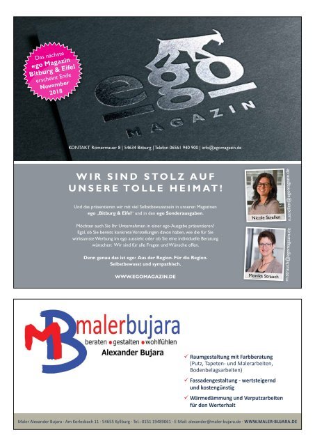 ego Magazin Bitburg & Eifel - Sonderausgabe "Bauen & Wohnen" Ausgabe No. 31