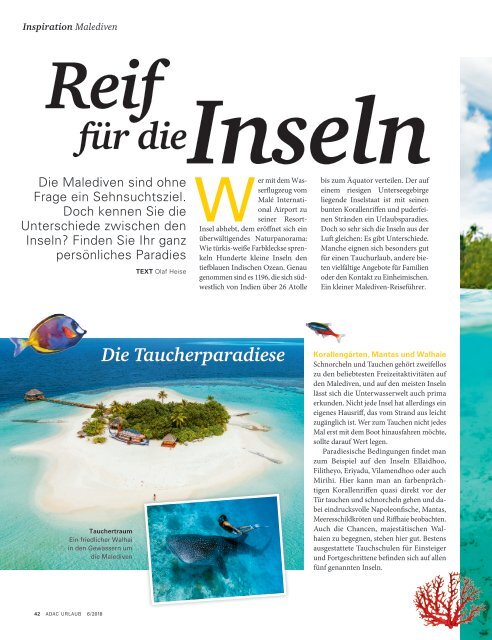 ADAC Urlaub Oktober-Ausgabe 2018_Nordrhein