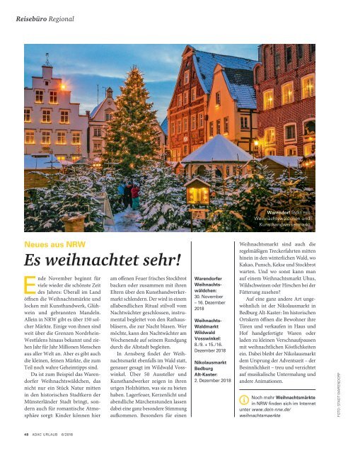 ADAC Urlaub Oktober-Ausgabe 2018_Nordrhein