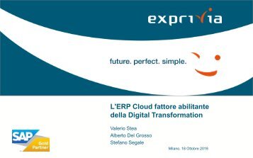 ERP Cloud fattore abilitante della Digital Transformation 