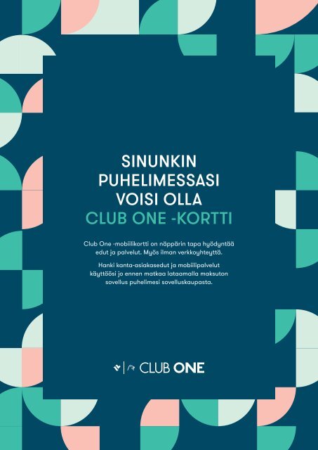 Club One kanta-asiakashinnasto marras-joulukuu 2018 NEW