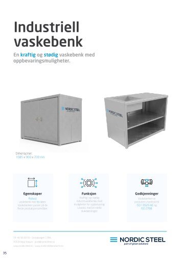 Industriell vaskebenk