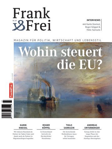 Leseprobe Magazin Frank&Frei 07/2018