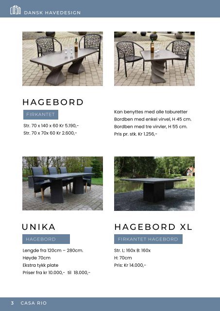 Produktkatalog_CASA RIO - dansk havedesign