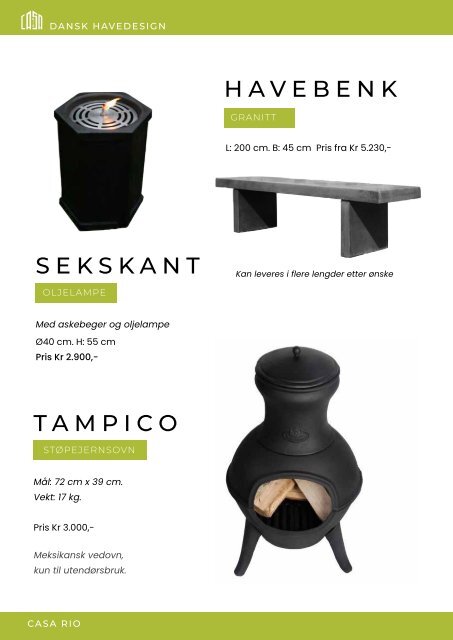 Produktkatalog_CASA RIO - dansk havedesign