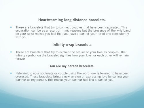 Your Couple Bracelets Meaning