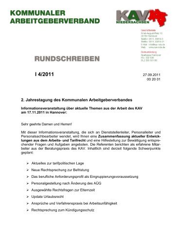 I 4/2011 - KAV-Niedersachsen