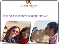 Why People Like Travel To Egypt From USA