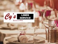 Commercial Linen Services to Restaurants