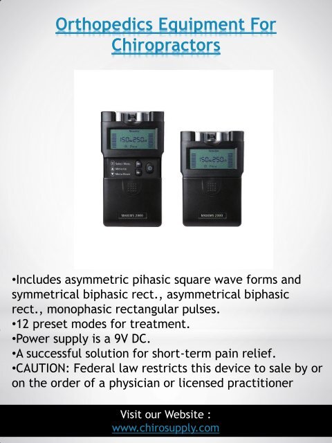 Chiropractor Home Medical Equipment Supplies OnlineChiropractor Home Medical Equipment Supplies Online | 8775639660 | chirosupply.com