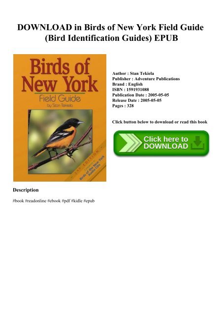 DOWNLOAD in [PDF] Birds of New York Field Guide (Bird Identification