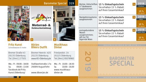 BAROMETER OLDENBURG | Limitierte Ausgabe 2019