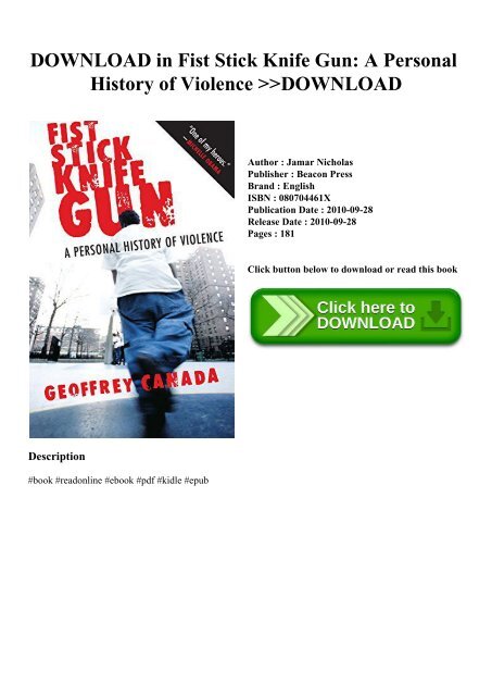 Fist Stick Knife Gun PDF Free Download