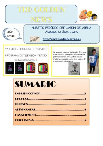 THE GOLDEN NEWS. Nº 04. 2018/2019
