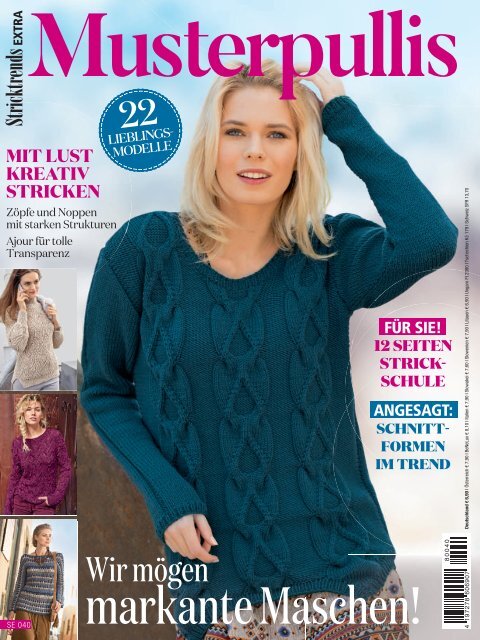 Musterpullis - Stricktrends Extra (SE040) Blick-ins-Heft