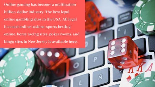 THE BEST ONLINE CASINOS IN NEW JERSEY