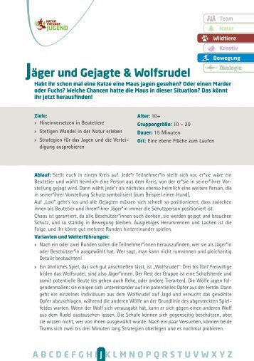 Jäger und Gejagte & Wolfsrudel