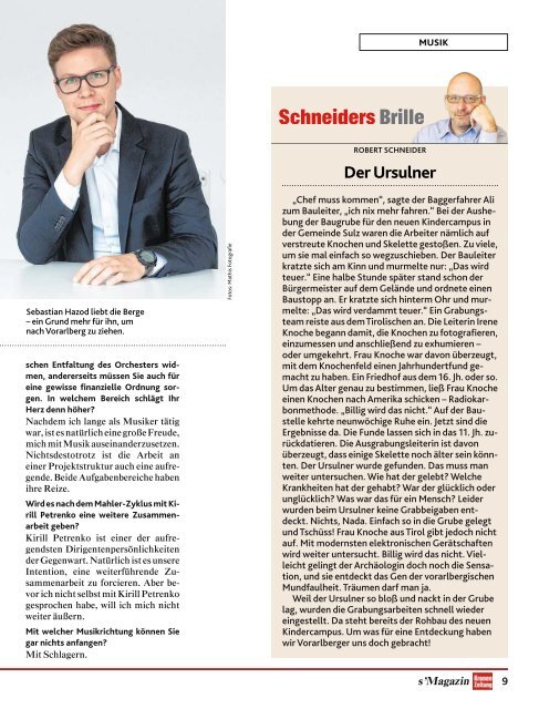 s'Magazin usm Ländle, 21. Oktober 2018