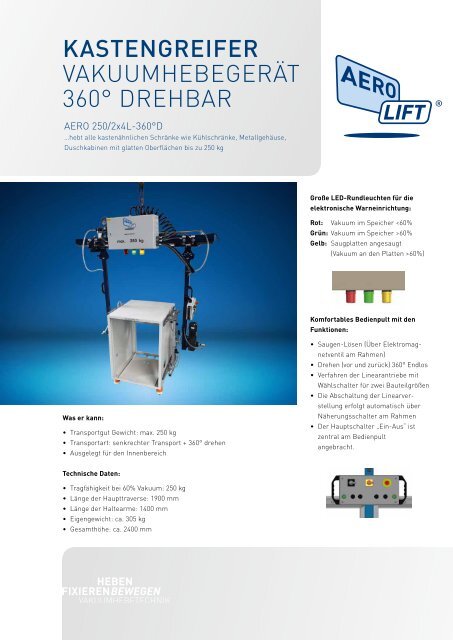 AERO-LIFT Kastengreifer Deutsch