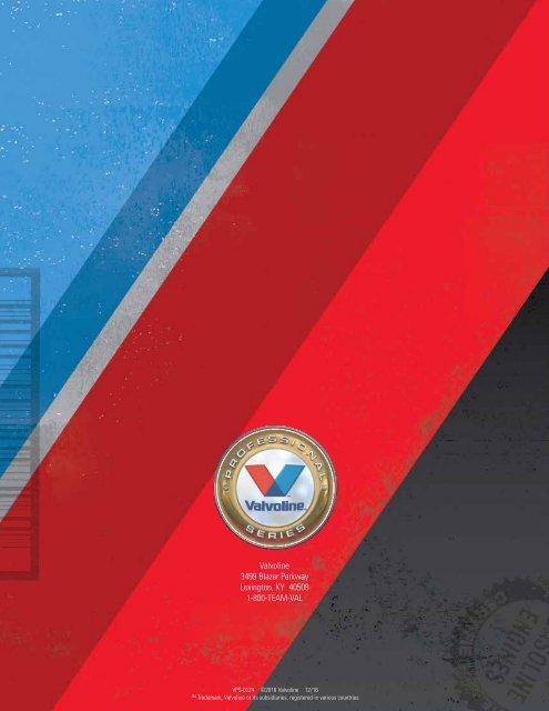 VALVOLINE VPS CATALOG