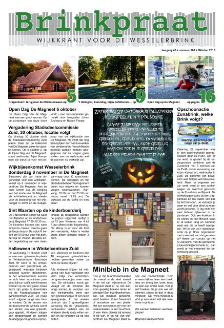 Brinkpraat oktober 2018