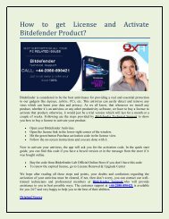 How to get License and Activate Bitdefender Product?
